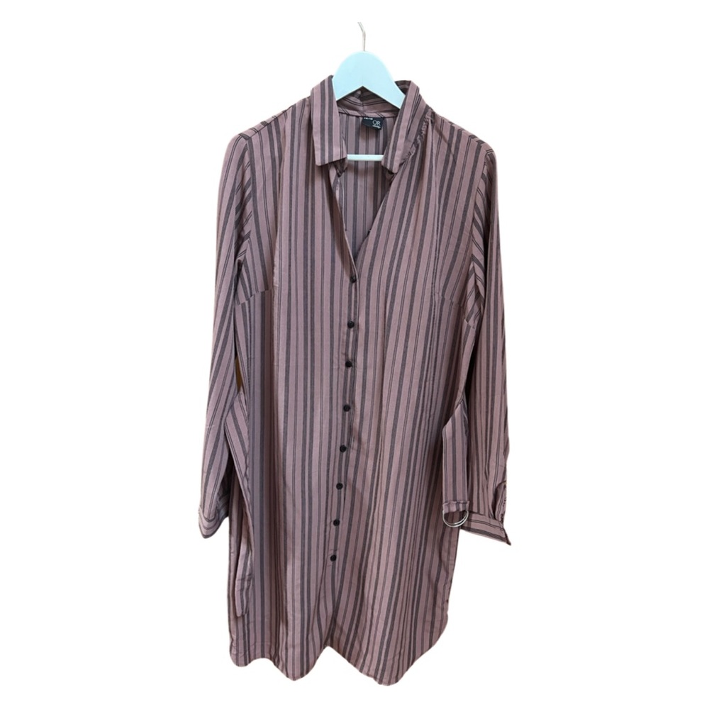 Striped shirt dress